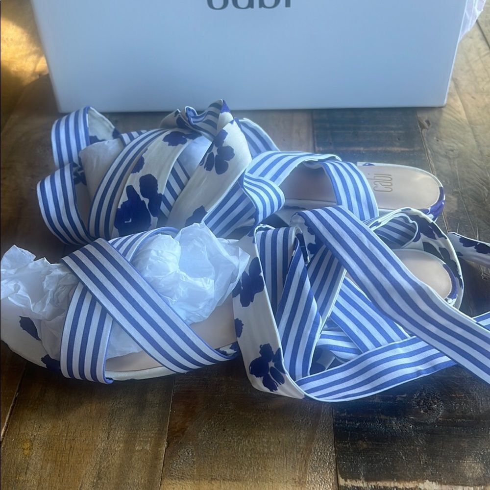 CAbi Blue and White Shoes